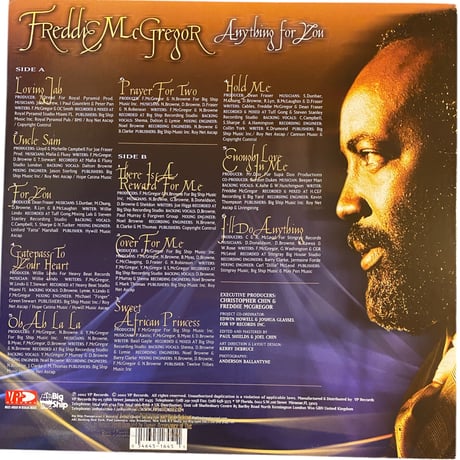 ANYTHING FOR YOU / FREDDIE McGREGOR (LPレコード)