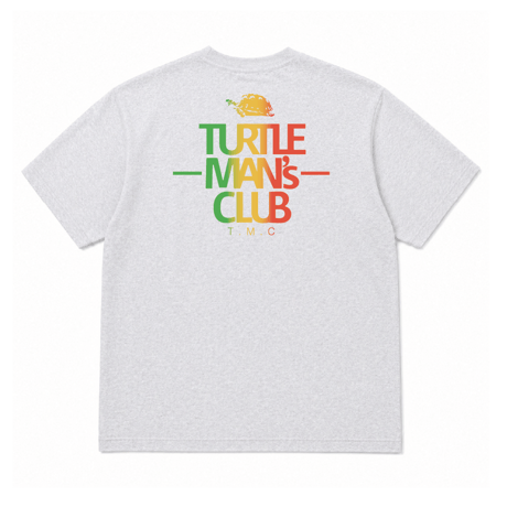 TURTLE MAN's CLUB /Logo "RASTA"Gradation  T-Shirts（BLACK/ASH）
