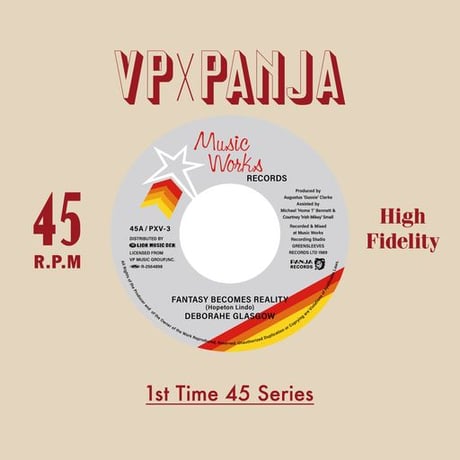 DEBORAHE GLASGOW - FANTASY BECOMES REALITY c/w THIS LOVE (7インチレコード) 【予約】