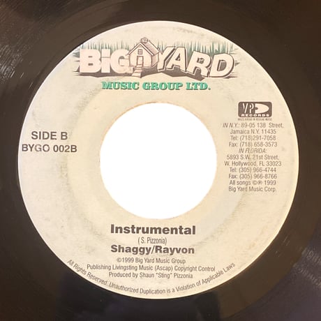 BIG UP / SHAGGY & RAYVON (7インチレコード)