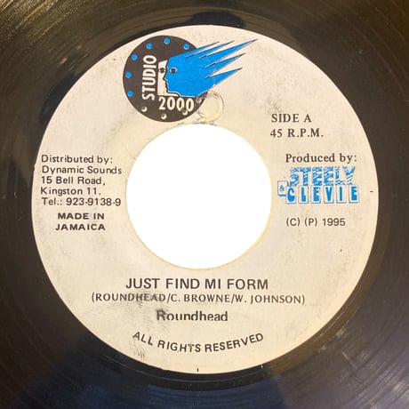 JUST FIND MI FORM / ROUNDHEAD (7インチレコード)
