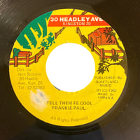 TELL THEM FE COOL / FRANKIE PAUL (7インチレコード)