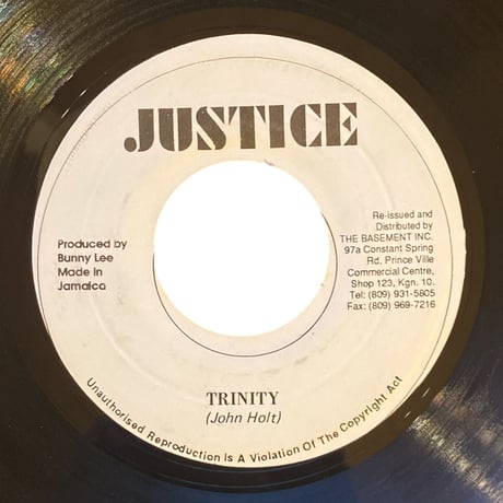 LONELY BOY / JOHN HOLT (7インチレコード)