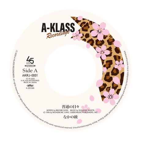 普通の日々 / USUALLY DUB / なかの綾 (7インチレコード)