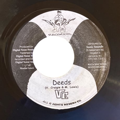 BY HIS DEEDS / VC (7インチレコード)
