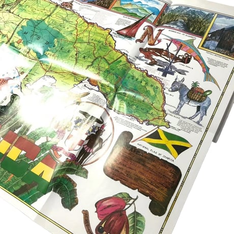ジャマイカ直輸入！  "JAMAICA CLASSIC MAP" ジャマイカマップ ポスター〈数量限定〉