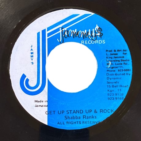 GET UP STAND UP & ROCK / SHABBA RANKS (7インチレコード)