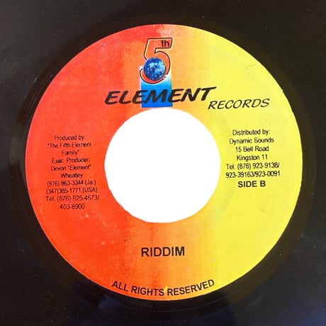 EARTH A RUN RED (REMIX) / RICHIE SPICE (7インチレコード)
