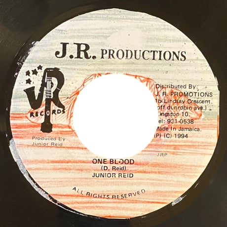 ONE BLOOD / JUNIOR REID (7インチレコード)