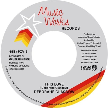 DEBORAHE GLASGOW - FANTASY BECOMES REALITY c/w THIS LOVE (7インチレコード) 【予約】
