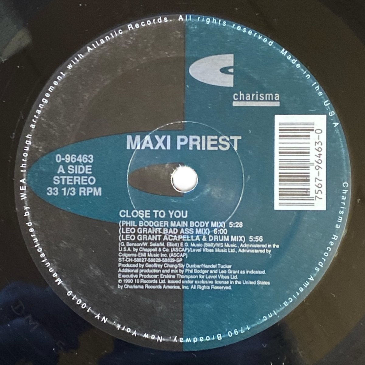 CLOSE TO YOU / MAXI PRIEST (12インチレコード) | レゲエとジャ