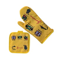 JA 直輸入 ミトンと鍋敷きセット  yellow