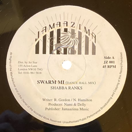 SWARM MI / SHABBA RANKS (12インチレコード)