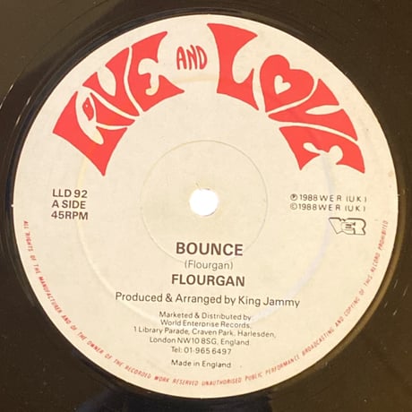 BOUNCE / FLOURGAN (12インチレコード)