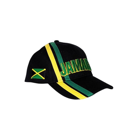JA直輸入 JAMAICA CAP stripe/ Black