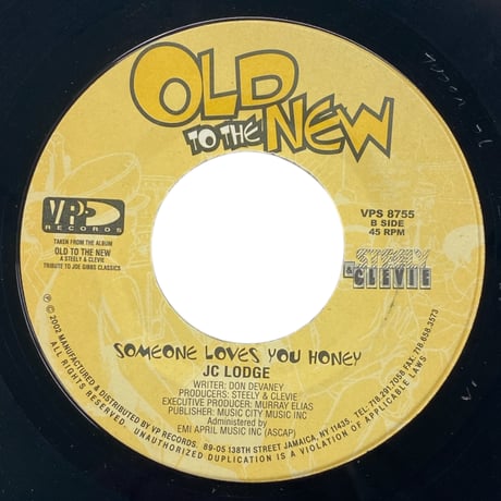 LOVE YOU LIKE THAT - JC LODGE & JUNIOR KELLY / SOMEONE LOVES YOU HONEY - JC LODGE (7インチレコード)