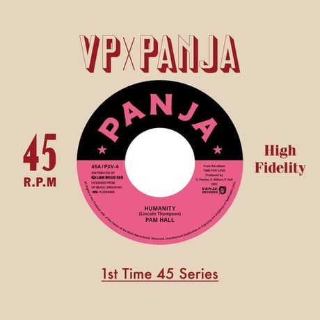 PAM HALL - HUMANITY c/w ARCHIBALD (7インチレコード) 【予約】
