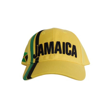 JA直輸入 JAMAICA CAP stripe/ Yellow