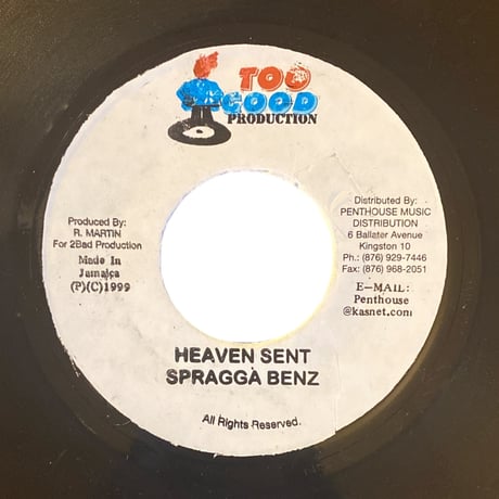HEAVEN SENT / SPRAGGA BENZ (7インチレコード)