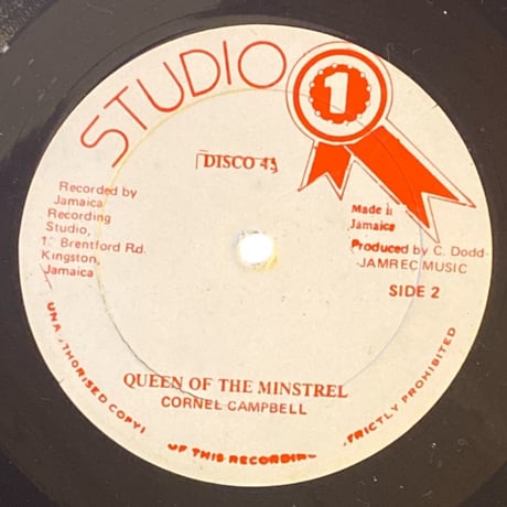 I DON'T KNOW WHY / QUEEN OF THE MINSTREL / DELROY WILSON / CORNEL CAMPBELL (12インチレコード)
