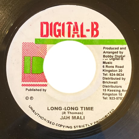 LONG-LONG TIME / JAH MALI (7インチレコード)