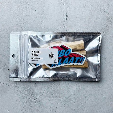 RESTOCK!! TURTLE MAN's CLUB "POSITIVE VIBES PALO SANTO" with 選べる５種類STICKER