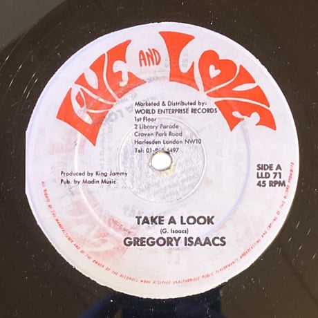 TAKE A LOOK / GREGORY ISAACS (12インチレコード)