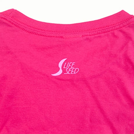 【LIFE SEED】 LOGO T-SHIRTS (BOUGAINVILLEA) ※LADIES