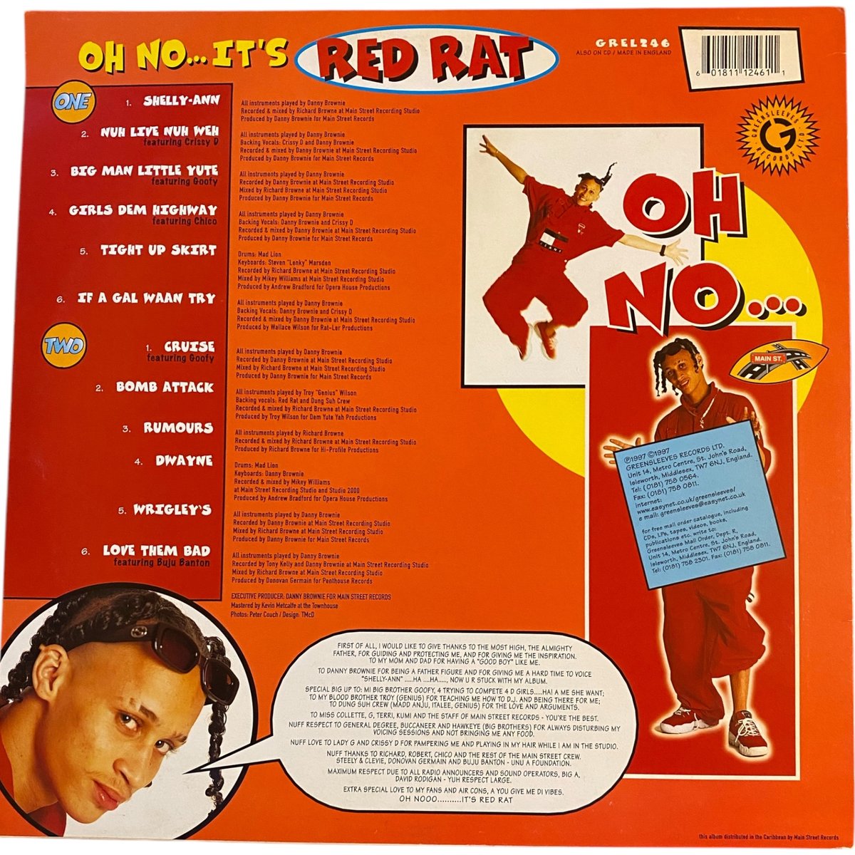 [レコード] RAS LP OH NOIT'S RED RAT / RED RAT (LPレコード) | レゲエとジ