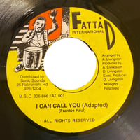 I CAN CALL YOU / FRANKIE PAUL (7インチレコード)