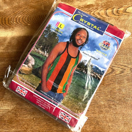 UK直輸入！数量限定！CRYSTAL 　網シャツ 　RASTA
