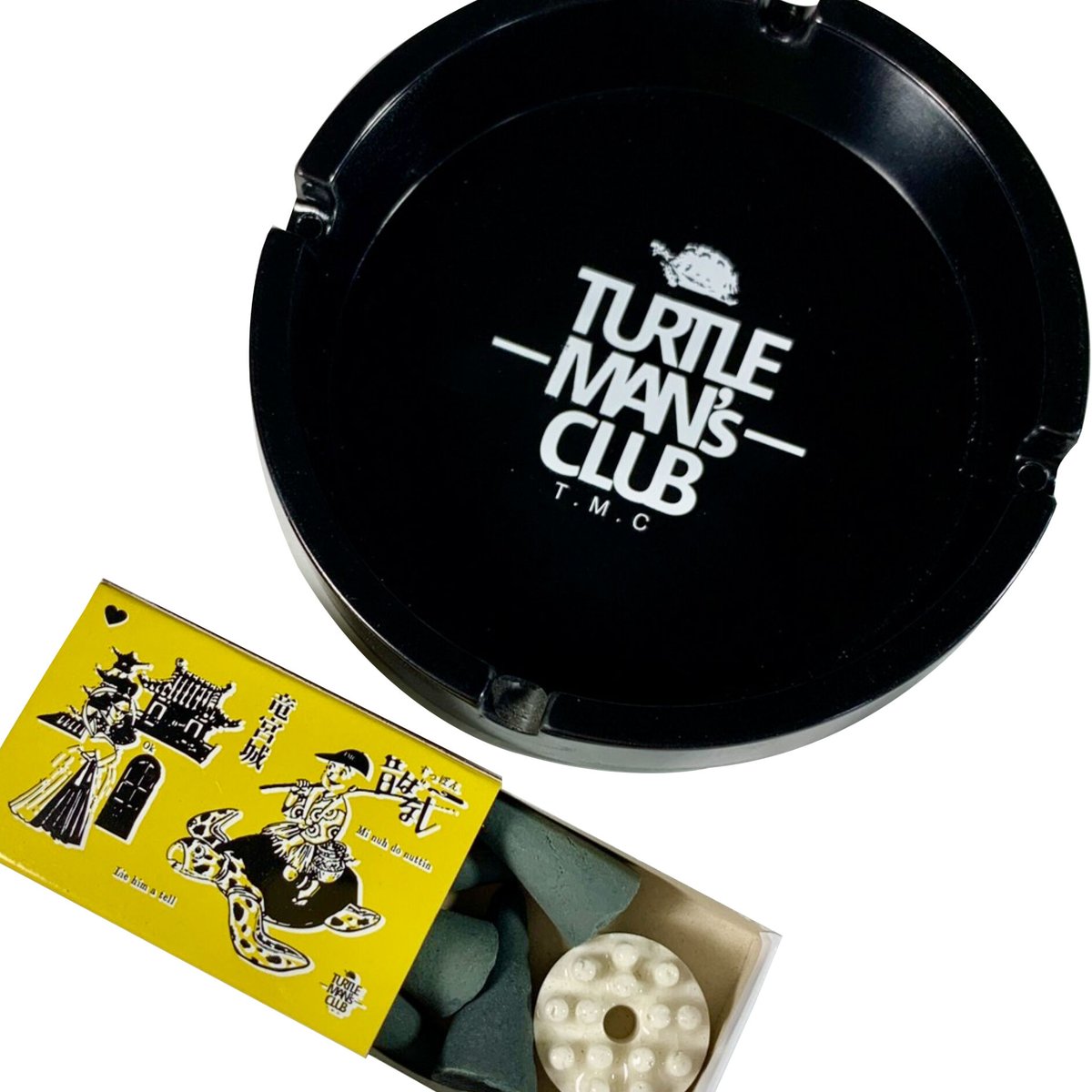 TURTLE MAN's CLUB 灰皿&マッチ箱入りお香セット | レゲエと TURTLE MAN's CLUB 灰皿&マッチ箱入りお香セット | レゲエと