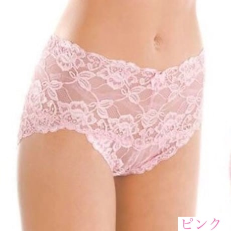 Linge de H  総レースショーツ　〈Ｌサイズ〉