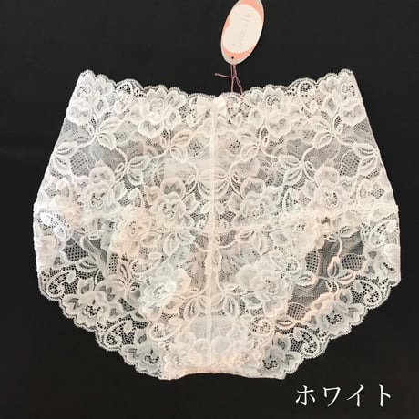 Linge de H  総レースショーツ　〈Ｌサイズ〉