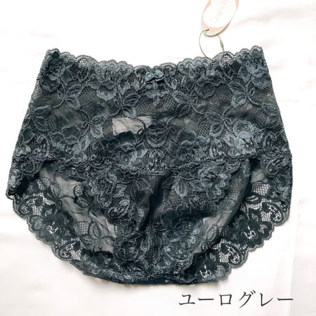 Linge de H  総レースショーツ　〈Ｌサイズ〉