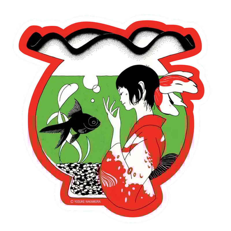 マグネットステッカーA（金魚） | YUSUKE NAKAMURA GOODS