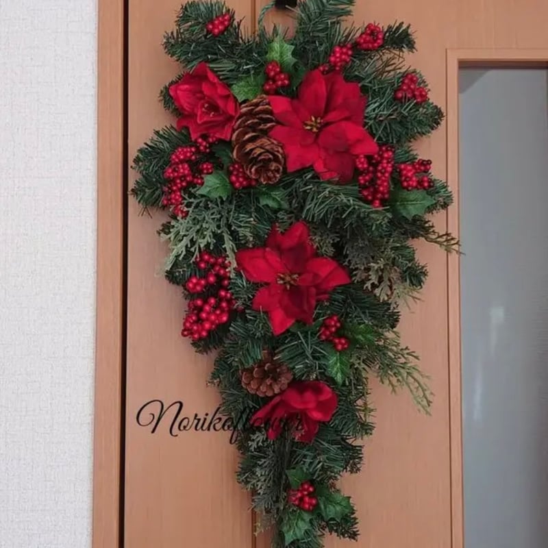 クリスマススワッグ アーティフィシャル クリスマススワッグ アーティフィシャルフラワー(造花) 約60