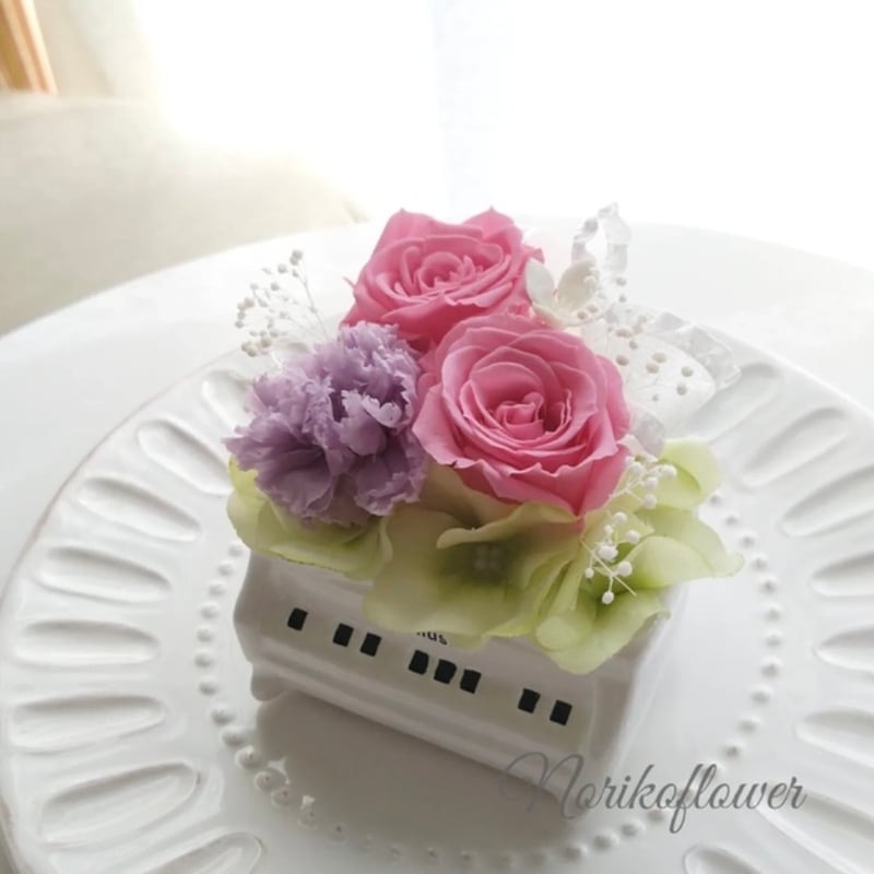 光る プリザーブドフラワー オルゴール付きピアノ ギフト 誕生日