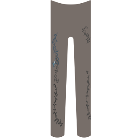 鳥と蔦　タイツ　雉鳩色