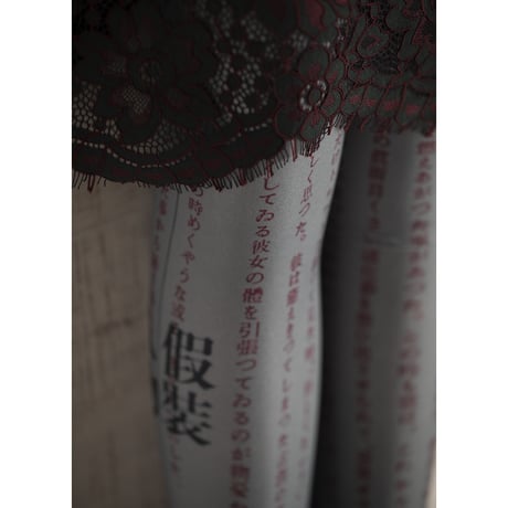 徳田秋聲コラボタイツ　『仮装人物』