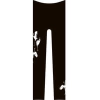 鶴 　レギンス　ワンポイント　黒色