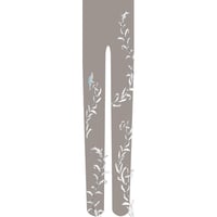 鳥と草　タイツ　利休白茶色