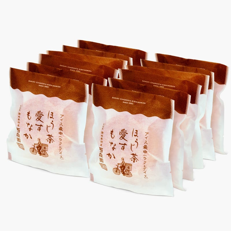 ラッピングギフトボックス入りほうじ茶愛す最中【12個セット】／冷凍便