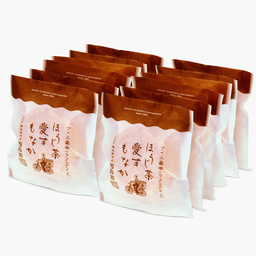 ラッピングギフトボックス入りほうじ茶愛す最中【12個セット】／冷凍便