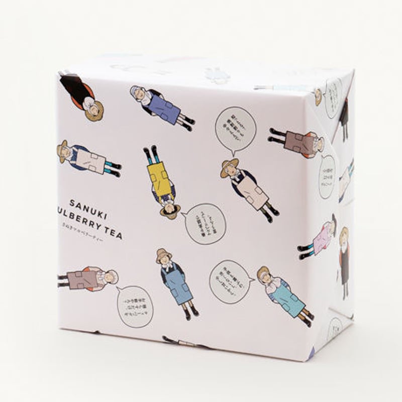 9/1〜9/8発送休み　未使用　美しいものを美しく保存Mulberryスクラップ ラッピングギフトボックス缶入りさぬきマルベリーティー【桑茶