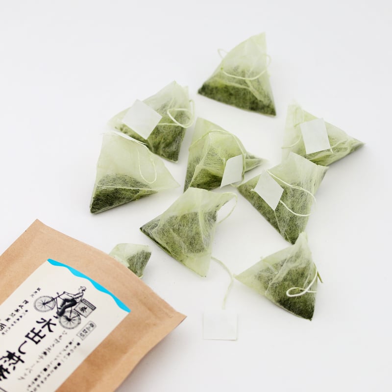 水出し煎茶 ローカフェインのお茶【ひも付き三角ティーバッグ】 | 西森園