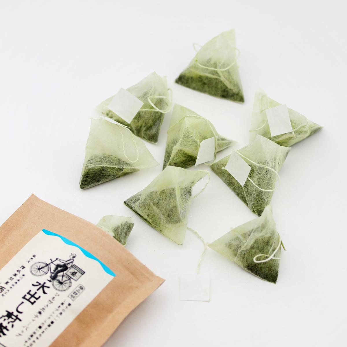 水出し煎茶 ローカフェインのお茶【ひも付き三角ティーバッグ