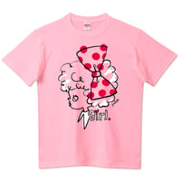 girlちゃんTシャツ（大きなリボンのガール（ピンク））