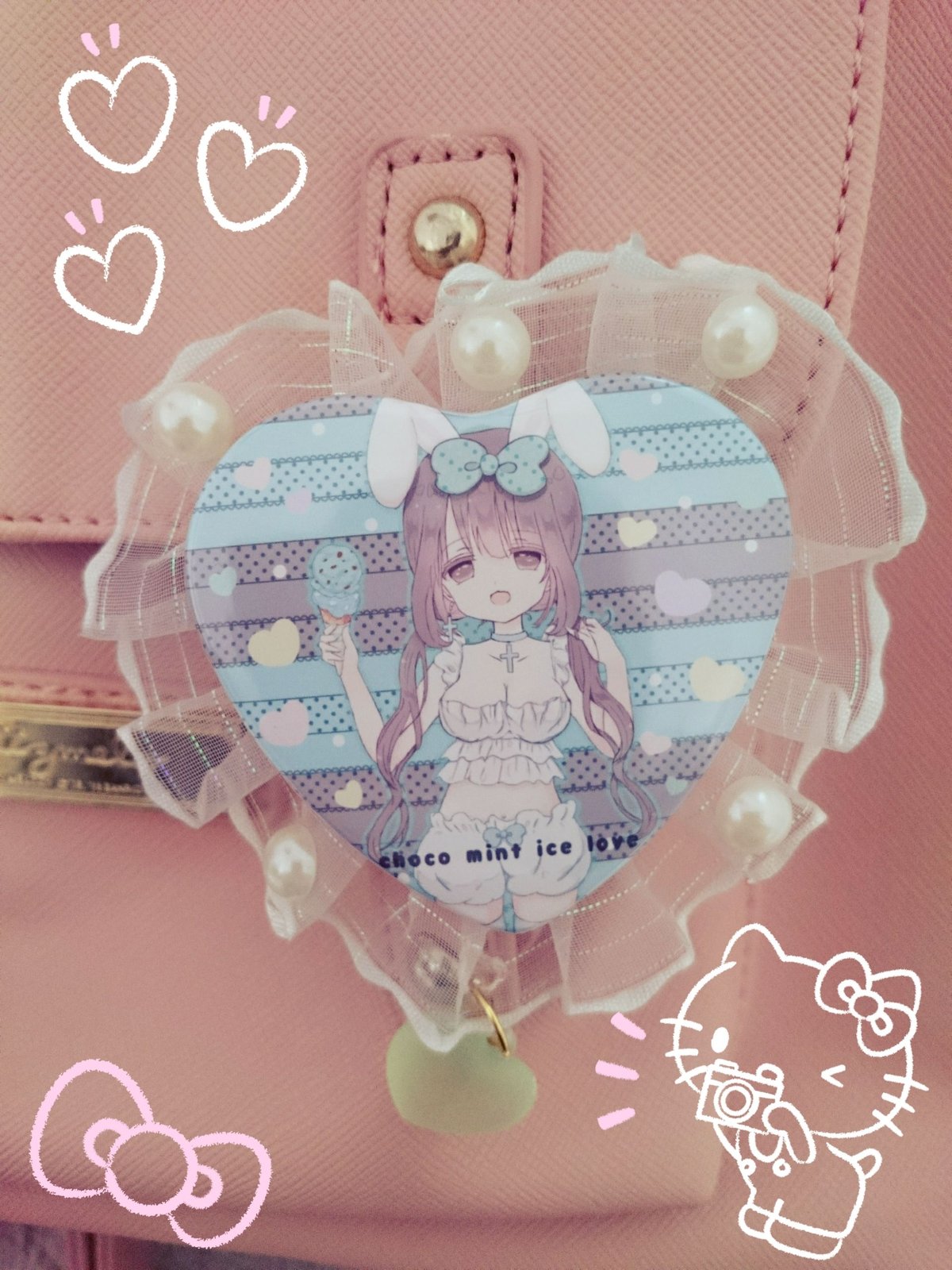 ♡⊹チョコミント缶バッジロゼット⊹♡ | ミルクチャンショップ