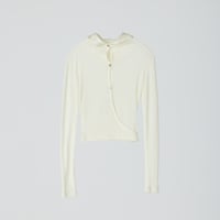 High-neck cocoon blouson / black / 252ZOE-BZ02